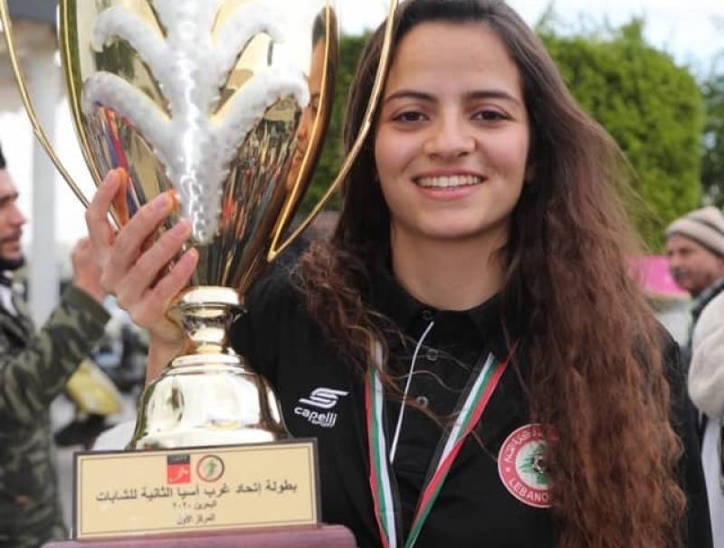  زغرتا استقبلت ابنتها ليلي اسكندر هدافة بطولة غرب آسيا