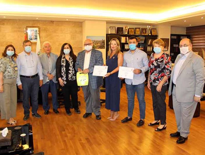  روتاري صيدا يختتم حملة مدينة آمنة للقلب