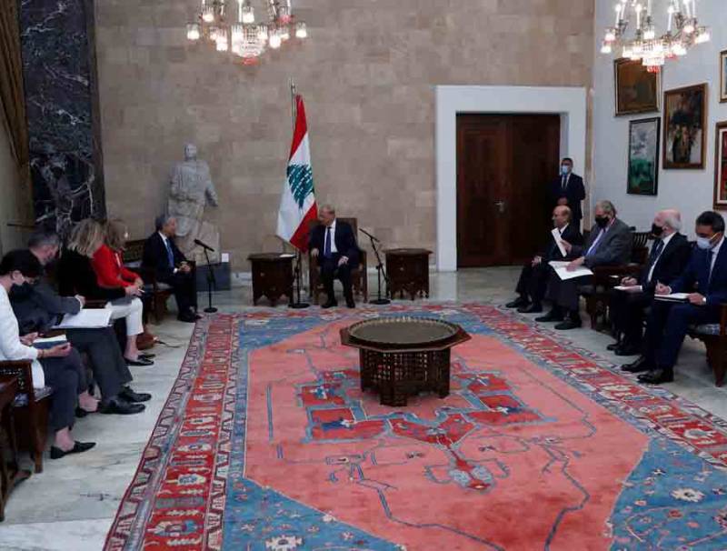  رئيس الجمهورية استقبل وزير خارجية كندا والمديرة العامة للاونيسكو وتلقى المزيد من برقيات التضامن والتعزية بضحايا انفجار مرفأ بيروت