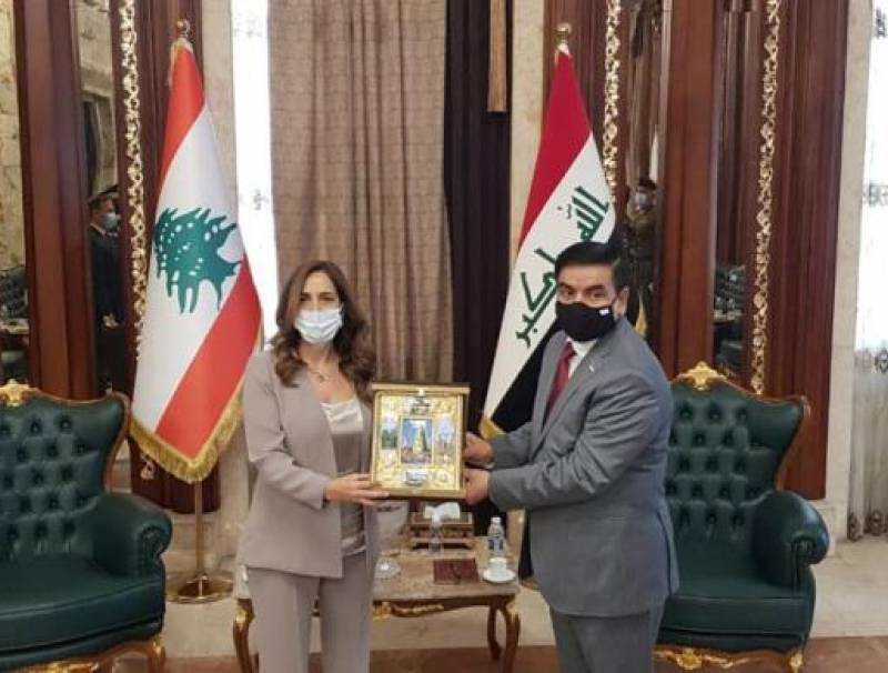 عكر زارت العراق وتداولت مع نظيرها التطورات ومسودة اتفاقية التعاون العسكري بين البلدين