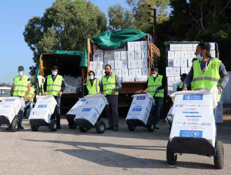 2400 حصة غذائية للعائلات في صور من مؤسسة شيلد الانسانية