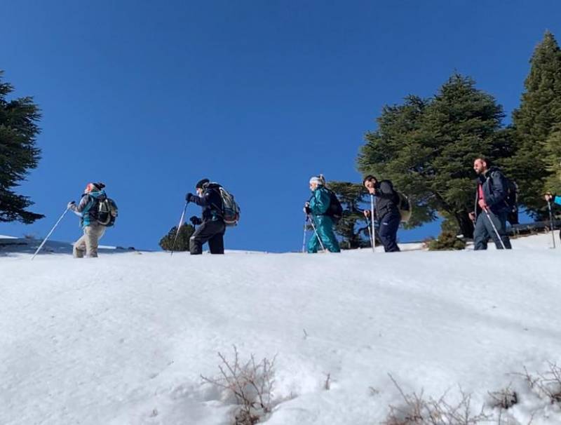 افتتاح موسم رياضات الثلج في غابات عكار