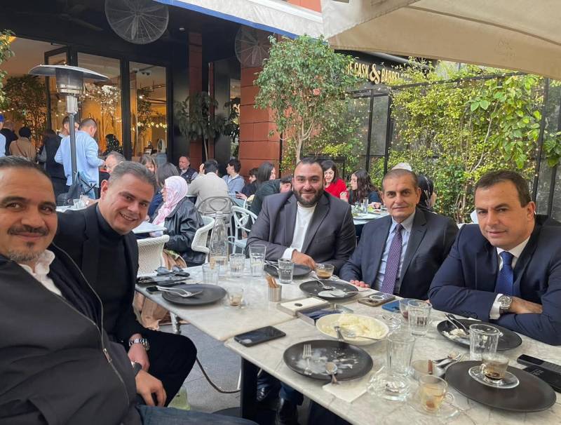 لقاء محبة بحضور سعادة نقيب المحامين في طرابلس مروان ضاهر وسعادة النقيب سامي الحسن ومنسق بيروت في تيار المستقبل المحامي محمد يموت والاستاذ عدنان ذوق والدكتور ابراهيم بن مكي