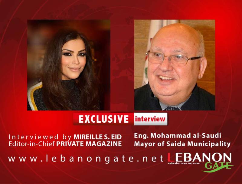  مقابلة خاصة مع رئيس بلدية صيدا المهندس محمد السعودي حاورته الاعلامية ميراي عيد