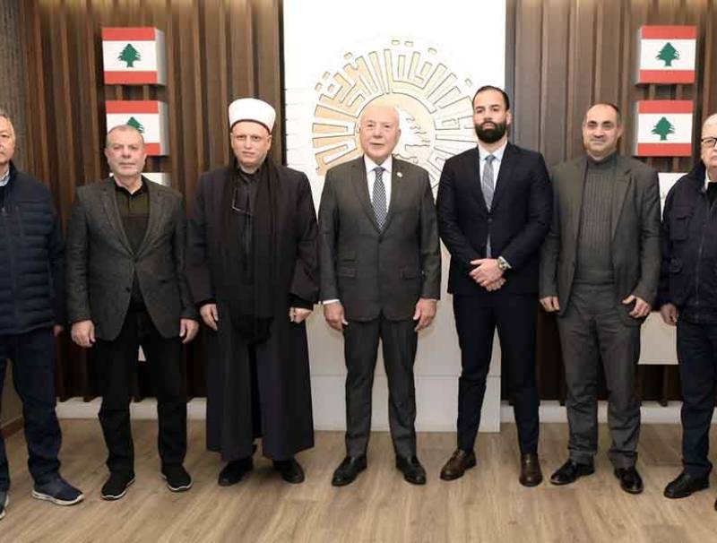 وفد من المجلس الإسلامي العلوي في زيارة تواصلية إلى غرفة طرابلس الكبرى