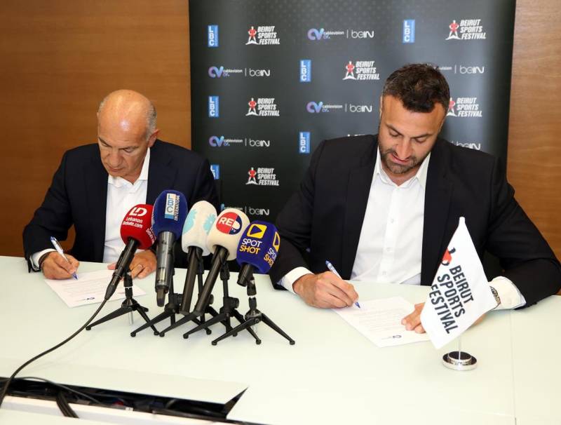 توقيع اتفاقية شراكة بين  Cablevision و Beirut Sports Festival