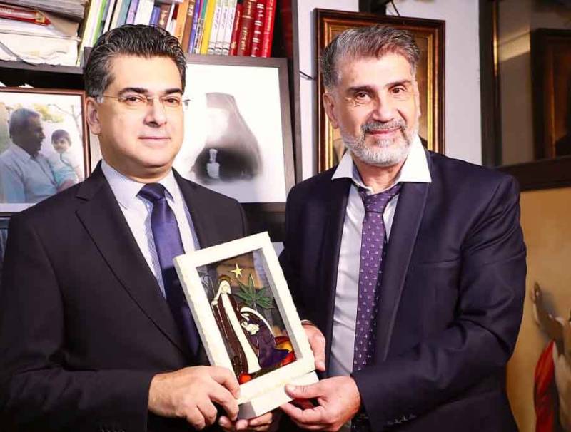 لمناسبة تغطية زيارة البابا: الوزير مرقص يزور "تيلي لوميار" و"مريم TV" في إطار جولاته الاعلامية